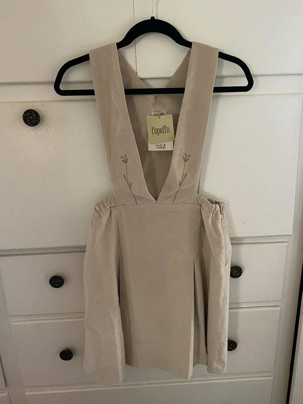 Popelín Girls Corduroy Pinafore Jumper Dress Size 16 NWT